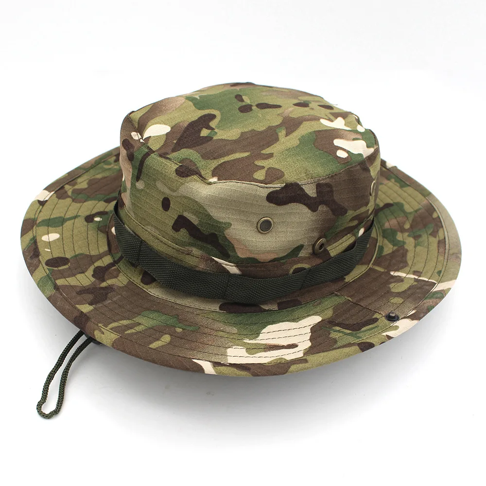 Outdoor Camouflage Special Forces Tactical Cap Mountaineering Jungle Breathable Sun Hat Camping Sun Hat Fishing Fisherman Hat