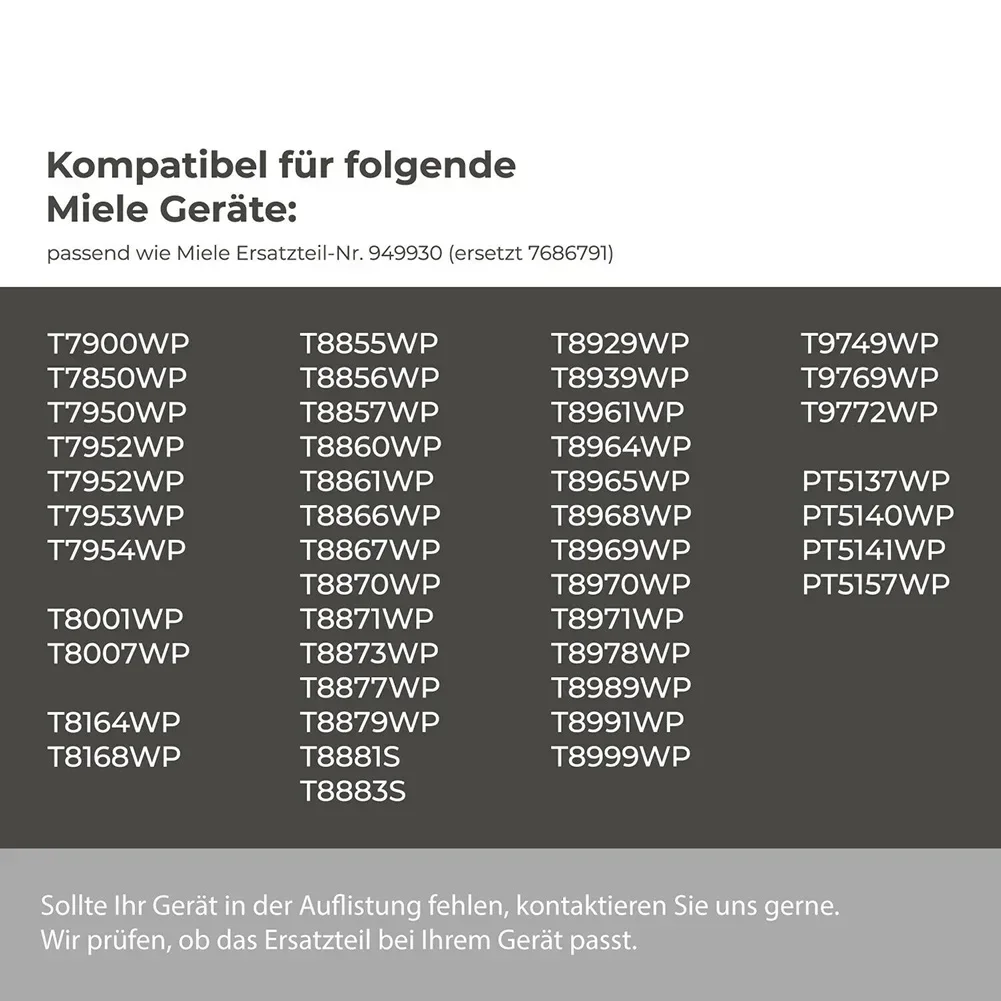 Пенные фильтры Удлинить срок службы вашей сушилки Miele с высококачественными поролоновыми фильтрами, совместимыми с T8007WP T8970WP