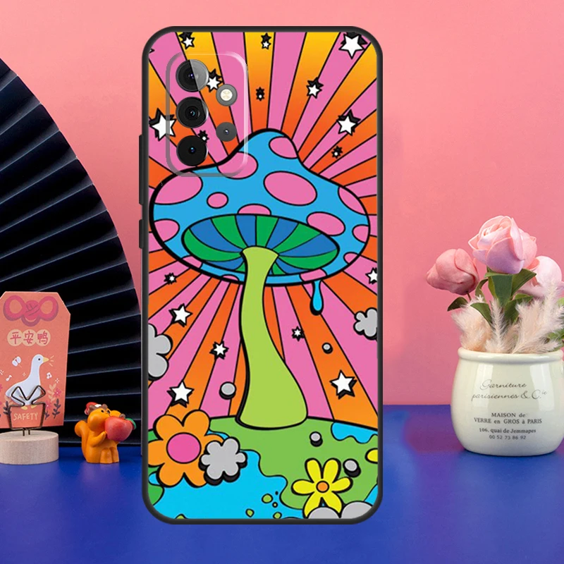 Hippie Mushroom Frog shrooms Case For Samsung Galaxy A54 A34 A24 A14 A73 A53 A33 A23 A13 A52 A32 A22 A12 A51 A71 Cover