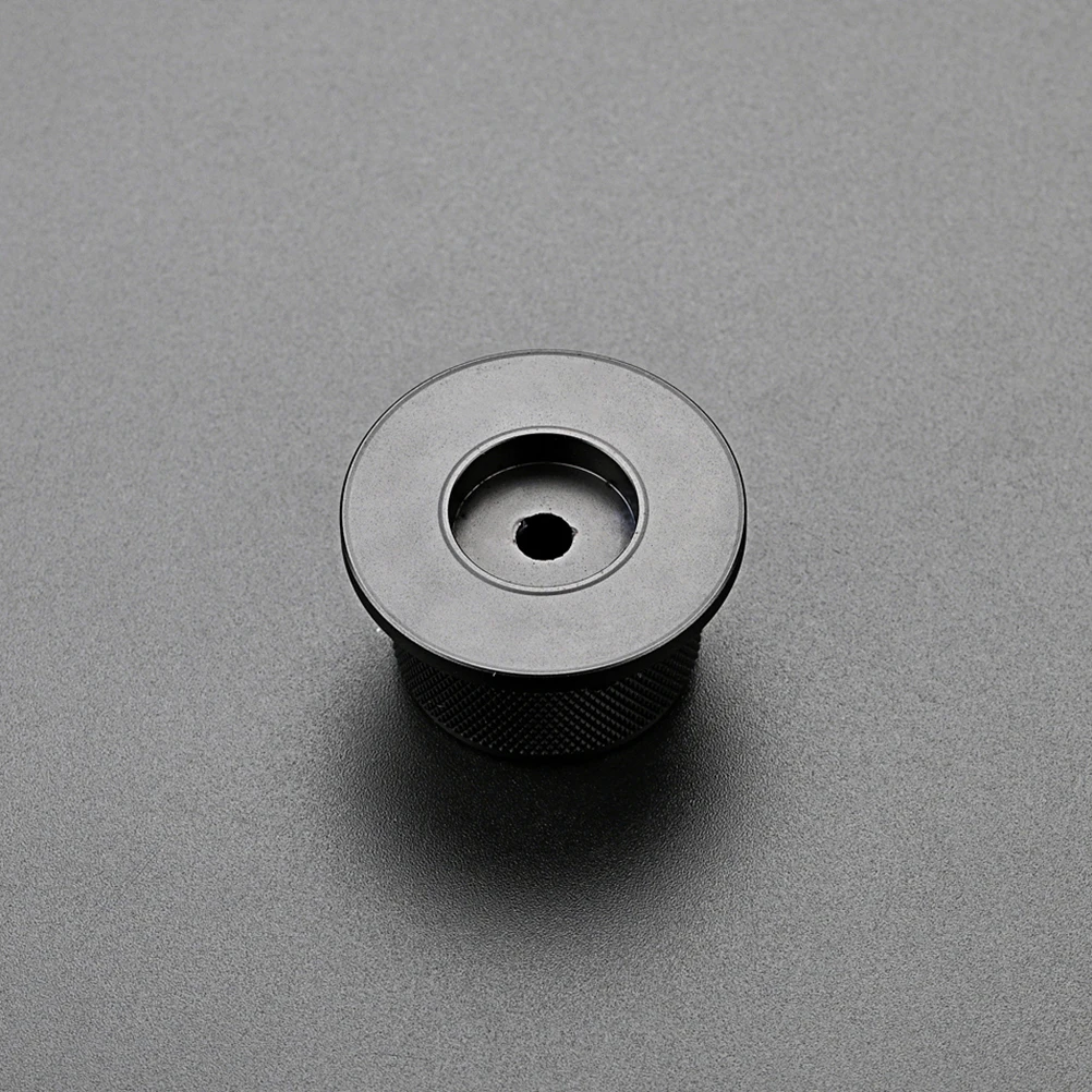 

1pcs Aluminum Knobs Volume Tone Control Electric Parts Replacement Black Knob Durable Audio Potentiometer Universal Bass Pedal
