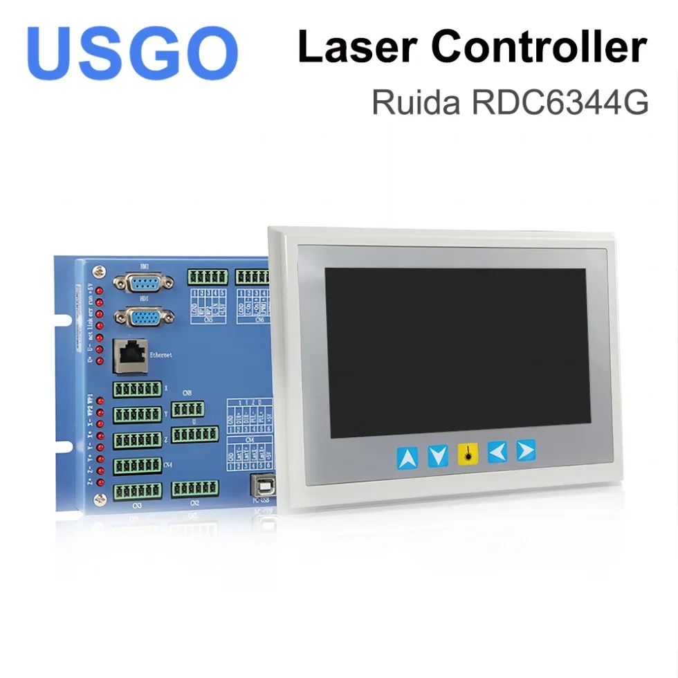 

USGO Ruida RD RDC6344G 7" Touch Screen CO2 Laser DSP Controller for Co2 Laser Engraving and Cutting Machine DSP RuidaRDC6344G