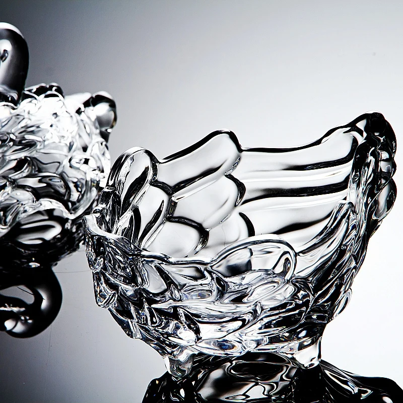 Imagem -04 - Crystal Glass Swan Estátua Jar de Armazenamento Caixa de Doces Decorativos Organizador de Jóias Homeware Gift Artesanato Ornamento Acessórios de Mobiliário