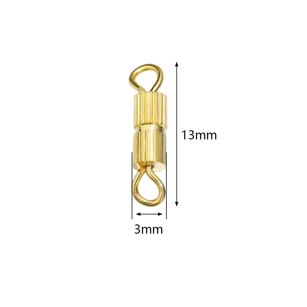 30pcs/lot Metal Cylinder Clasps Fasteners Buckle End Clasps Connector For DIY Jewelry Making Necklace Bracelet Accessories