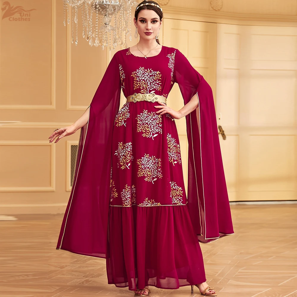 Robe de Soirée Maxi pour Femme Musulmane, Djellaba, Kaftan Marocain, Dubaï, Abaya, Islam Jalabiya, Robe Éducative, Ramadan, Eid, Turquie, Luxe