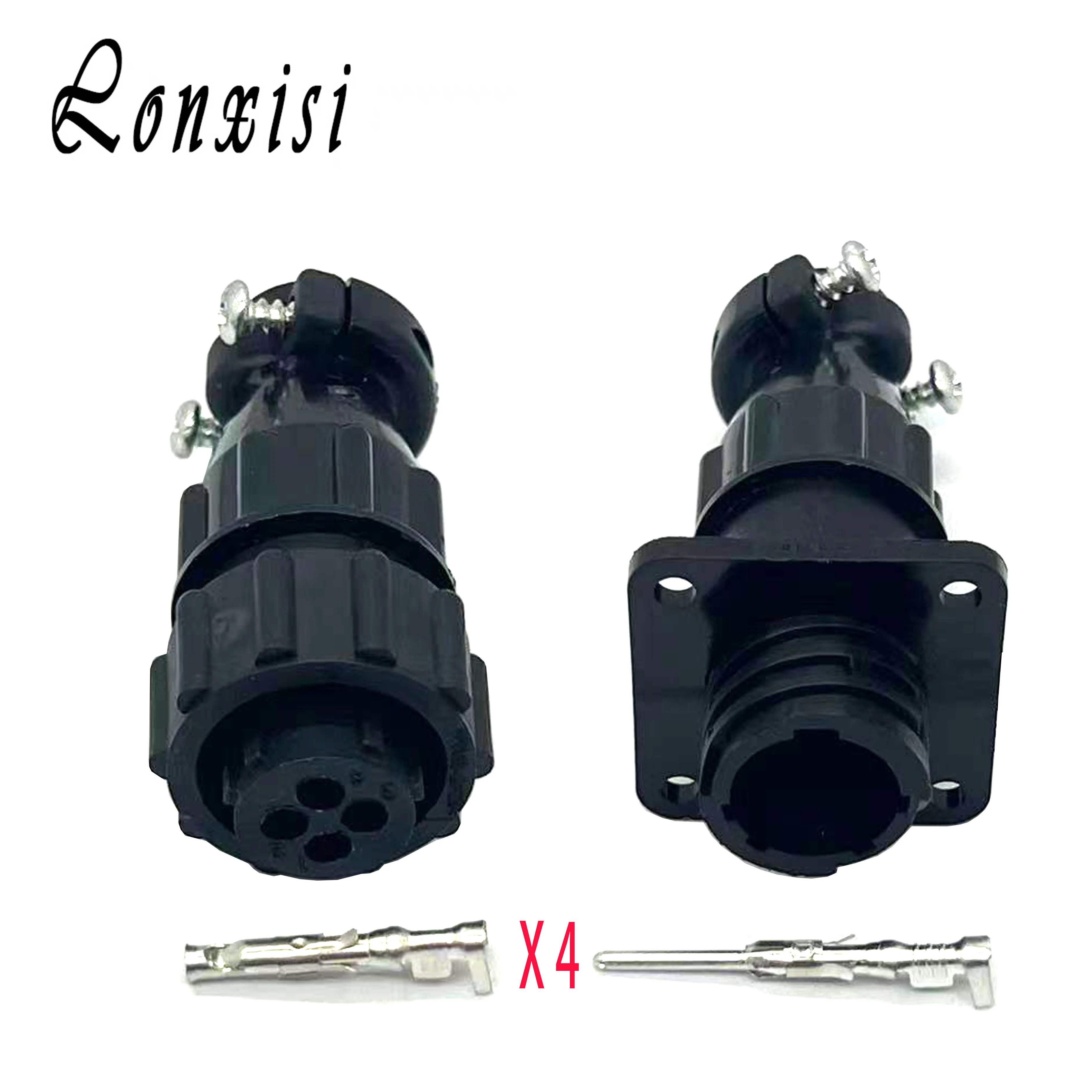 

1/5/10/20 Sets 4 Pin TE Aviation Circular Joint 206060-1 206061-1 CPC Male Female Terminal Connector