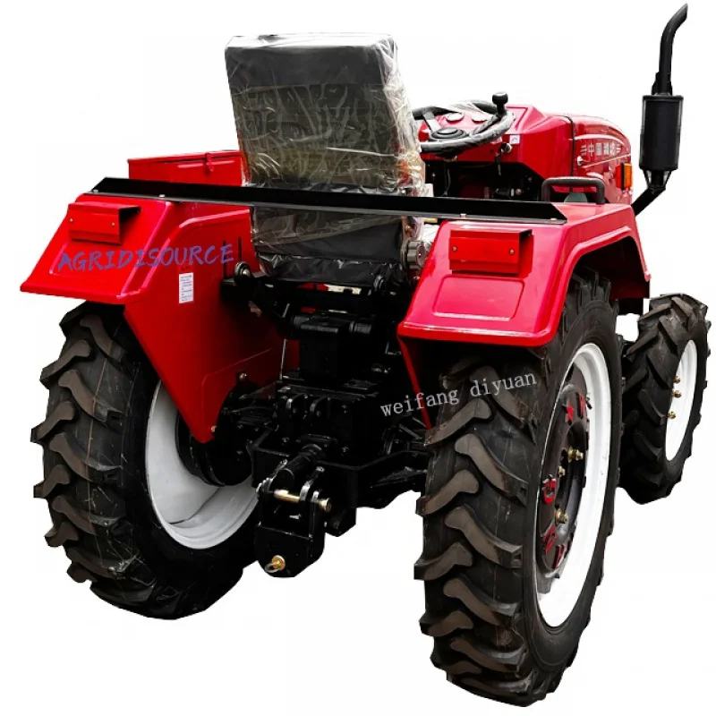 china：Little 4wd new farmer hp tractor hydraulic wheel agricultural mini 4x4 farming tractors powerwheel for sale