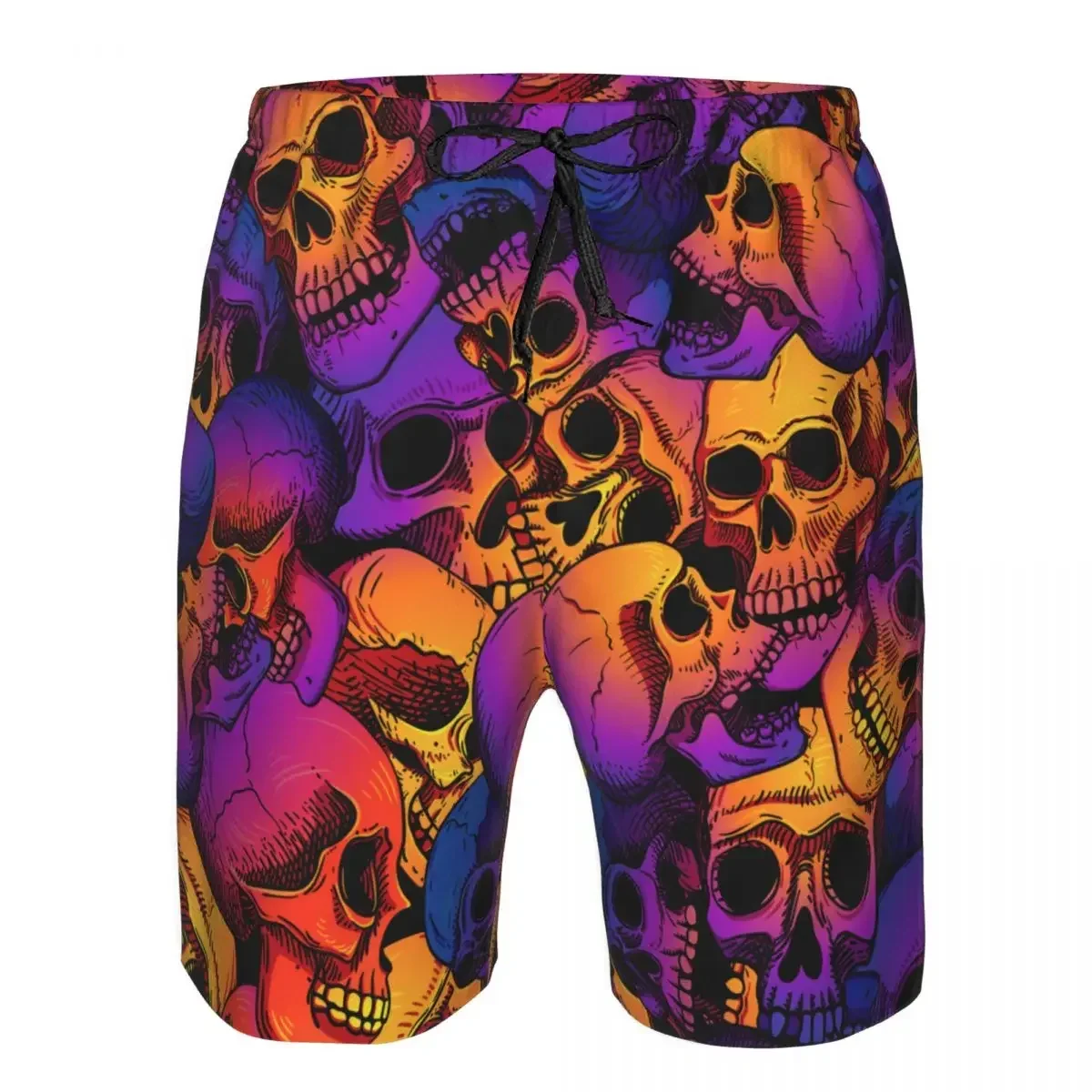 Swimwear Mens Swim Shorts Beach Swimming Trunks For Man Bright Skulls Swimsuit Surf Board Bathing Suit