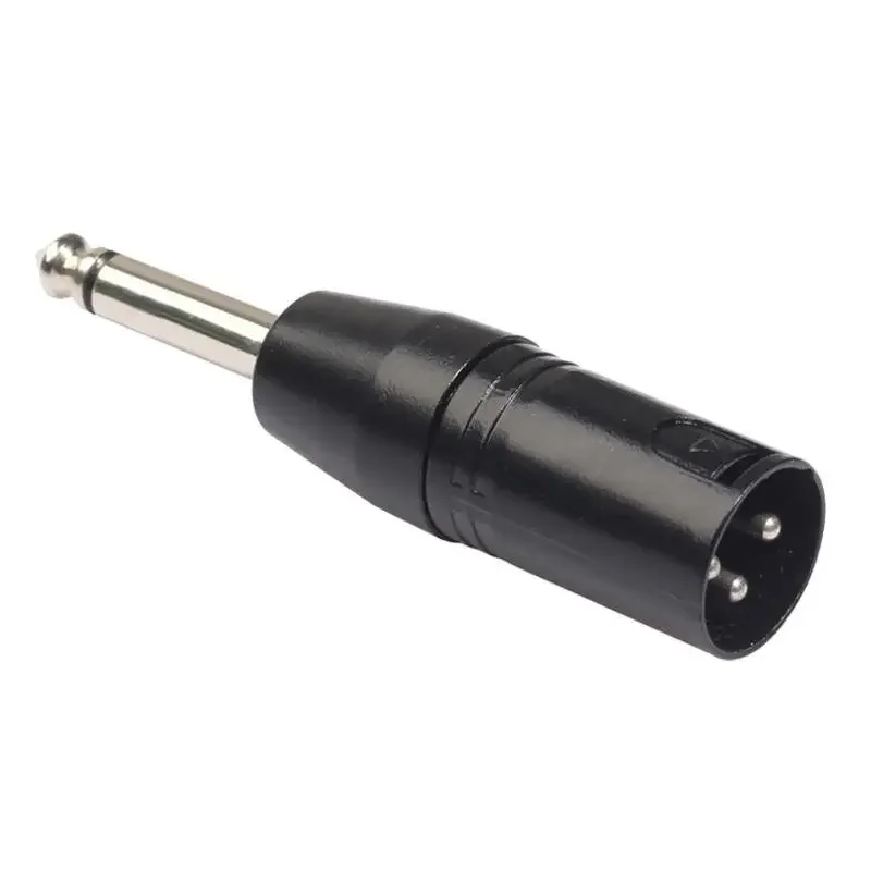 6.35mm Mono Male to XLR 3 Pin Female/Male Audio Plug Converter Adapter Connector for Headphone Microphone Power Amplifier Guitar