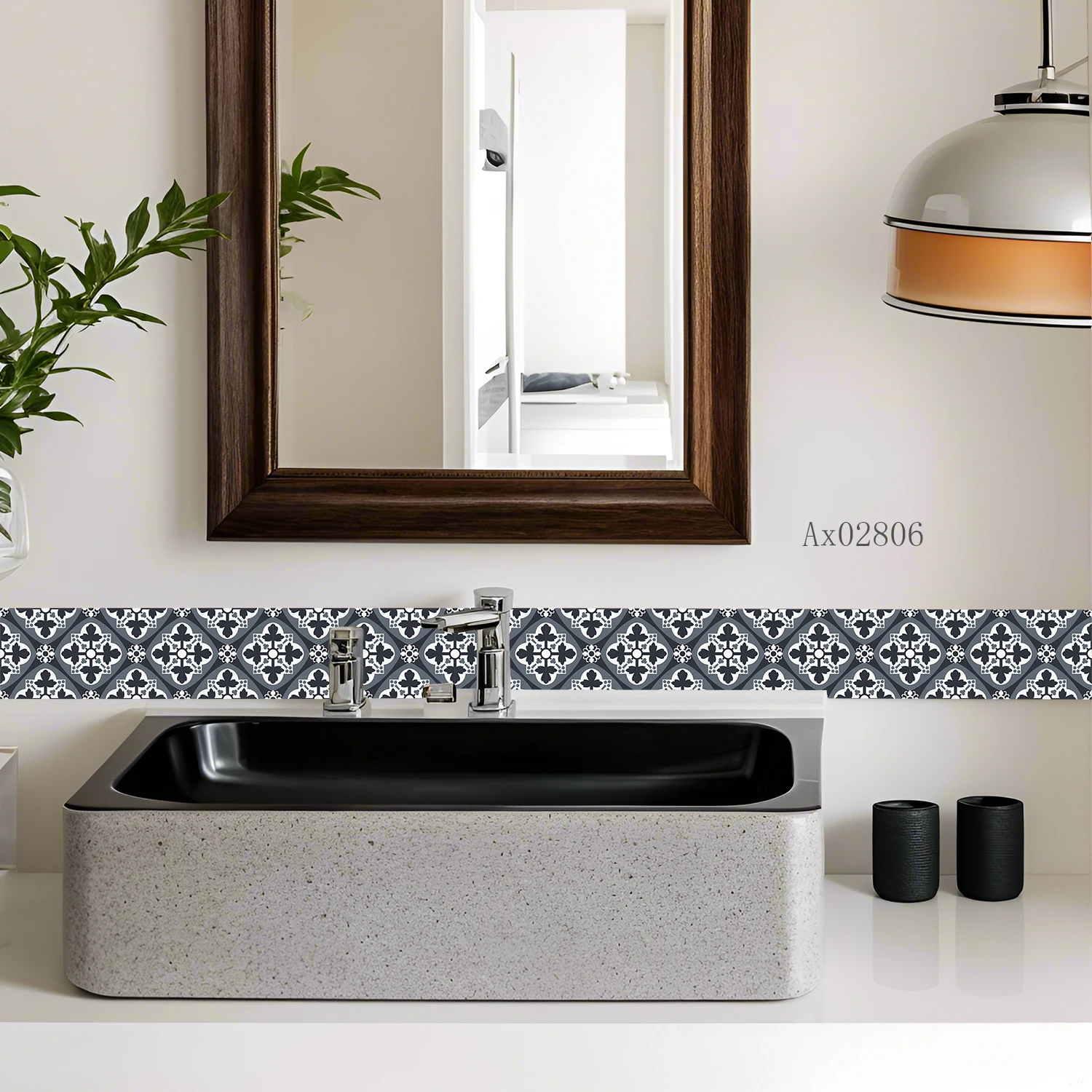 สติกเกอร์ขอบกระเบื้องสไตล์โบโฮ - Home Bathroom Tiles Design บทวิจารณ์และราคา
