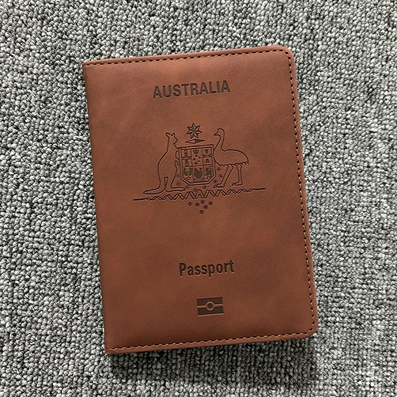 Australia Passport Cover Rfid Blocking Travel Wallet Australian Passport Holder Case for Passports Protector ID Card Case Cover