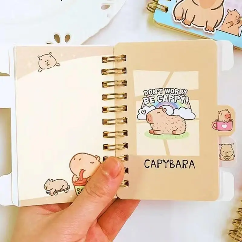 Drawing Notebook For Kids Capybara Student Coiled Notebook Creative Children\'s Stationery Cute School Supplies Coil Book Note