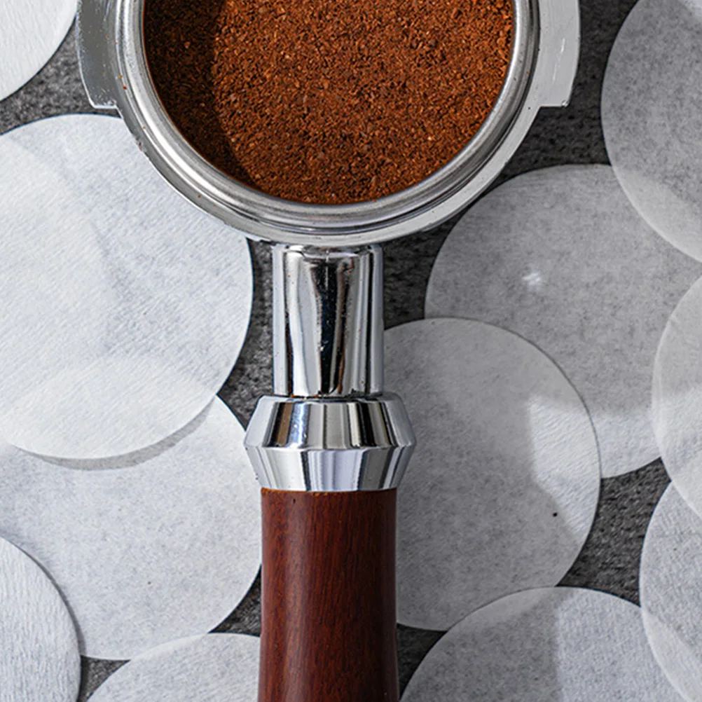 

100 Pcs 1CM Round Coffee Filters Disposable Espresso Coffee Filtering Paper Filter Paper Unbleached White Kitchen Bar