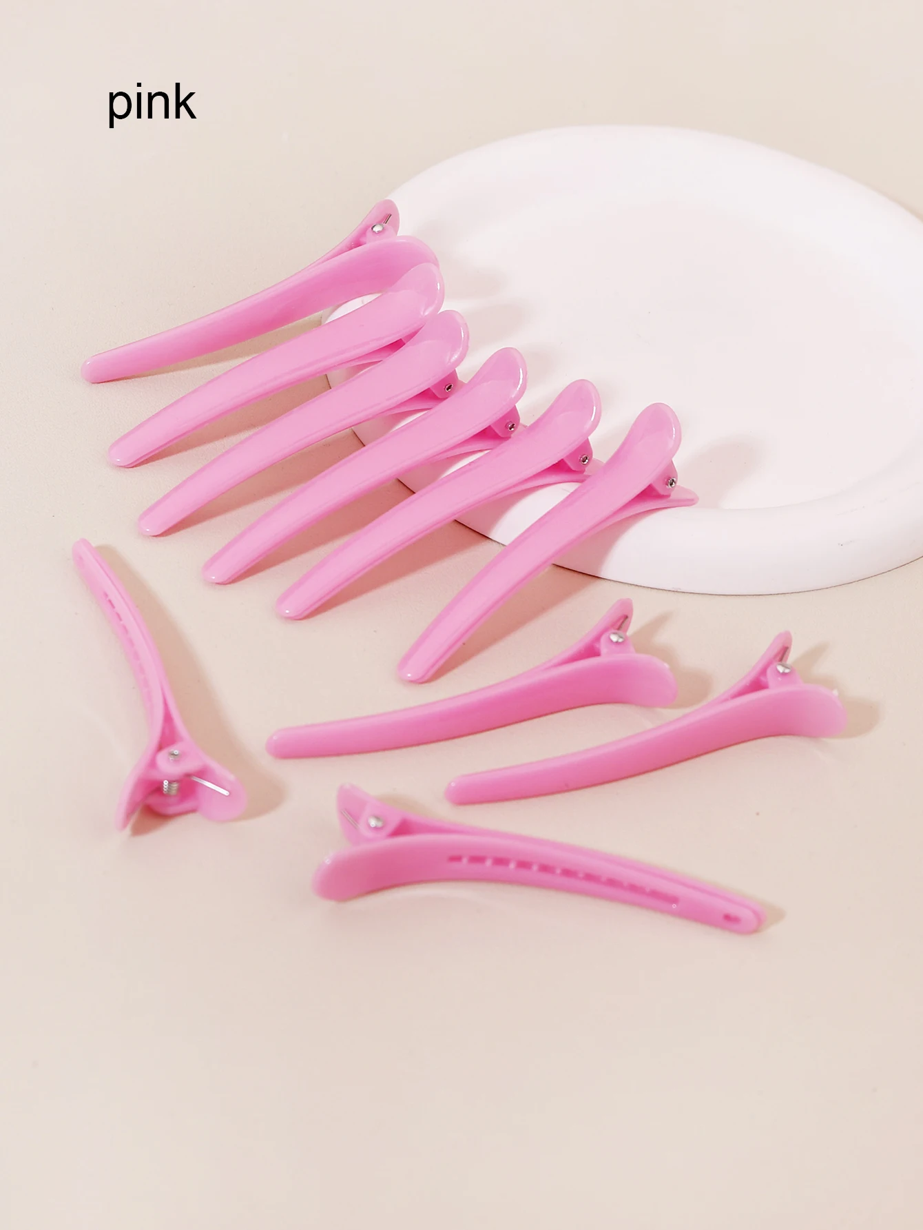 10piece/bag smooth duckbill clip set, spring clip elegant wrinkle free hair clip, hairstyle tool