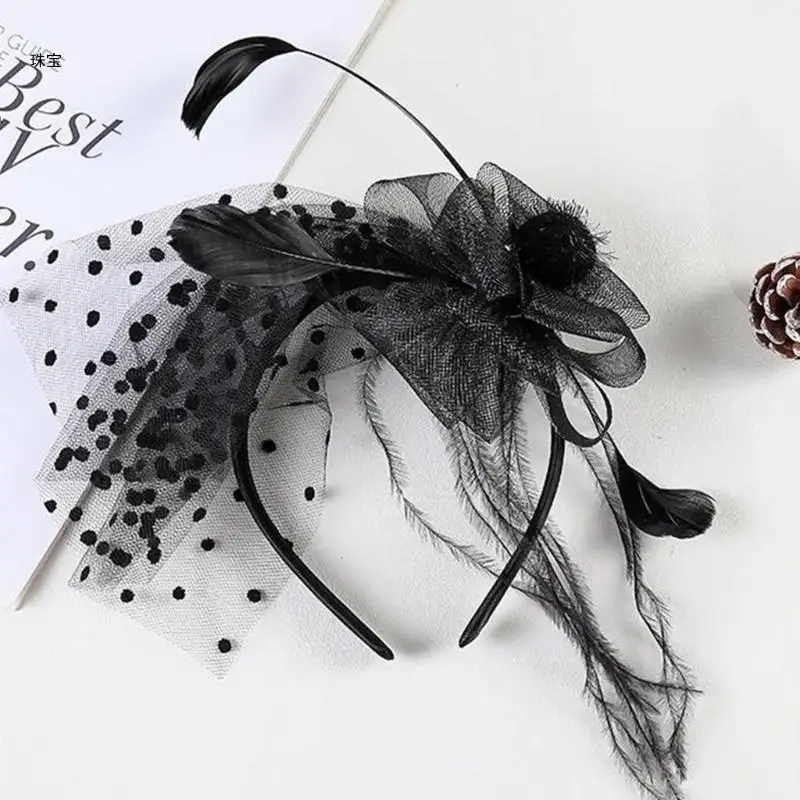 

X5QE Girl Headband Cosplay Party Hair Holder Carnivals Hairband with Colorful
