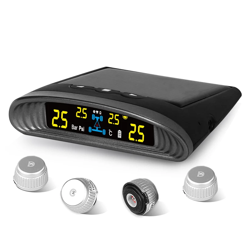 

Universal solar energy smart tire pressure monitoring system (tpms)