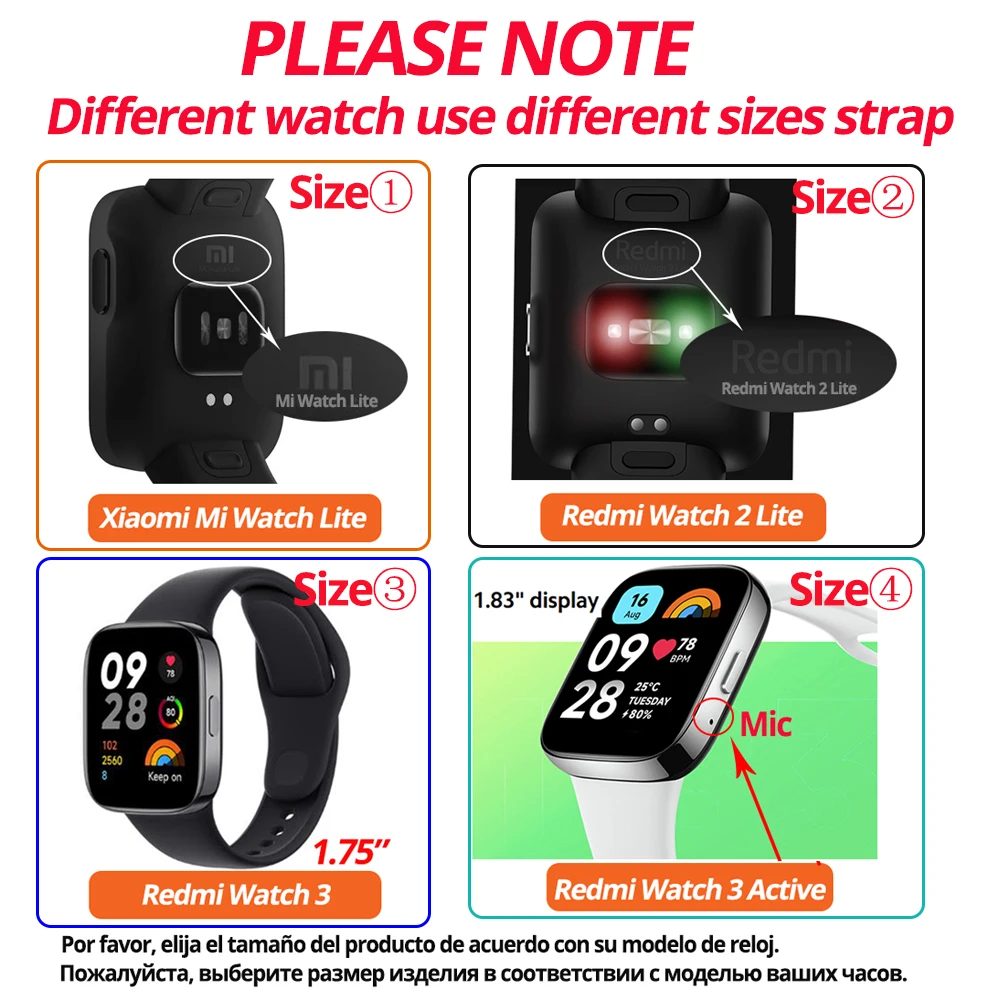 Strap and Case Protector for Redmi Watch 2 Lite