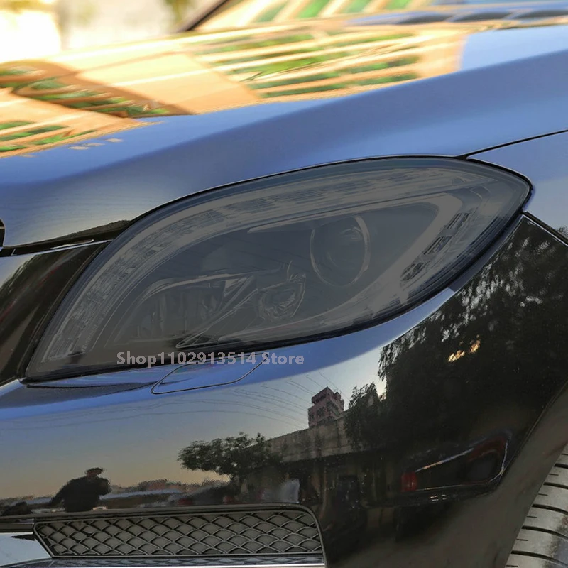 

For ML Class 2012-2015 -Present Car Headlight Protective Film Vinyl Restoration Transparent Black TPU Car Sticker