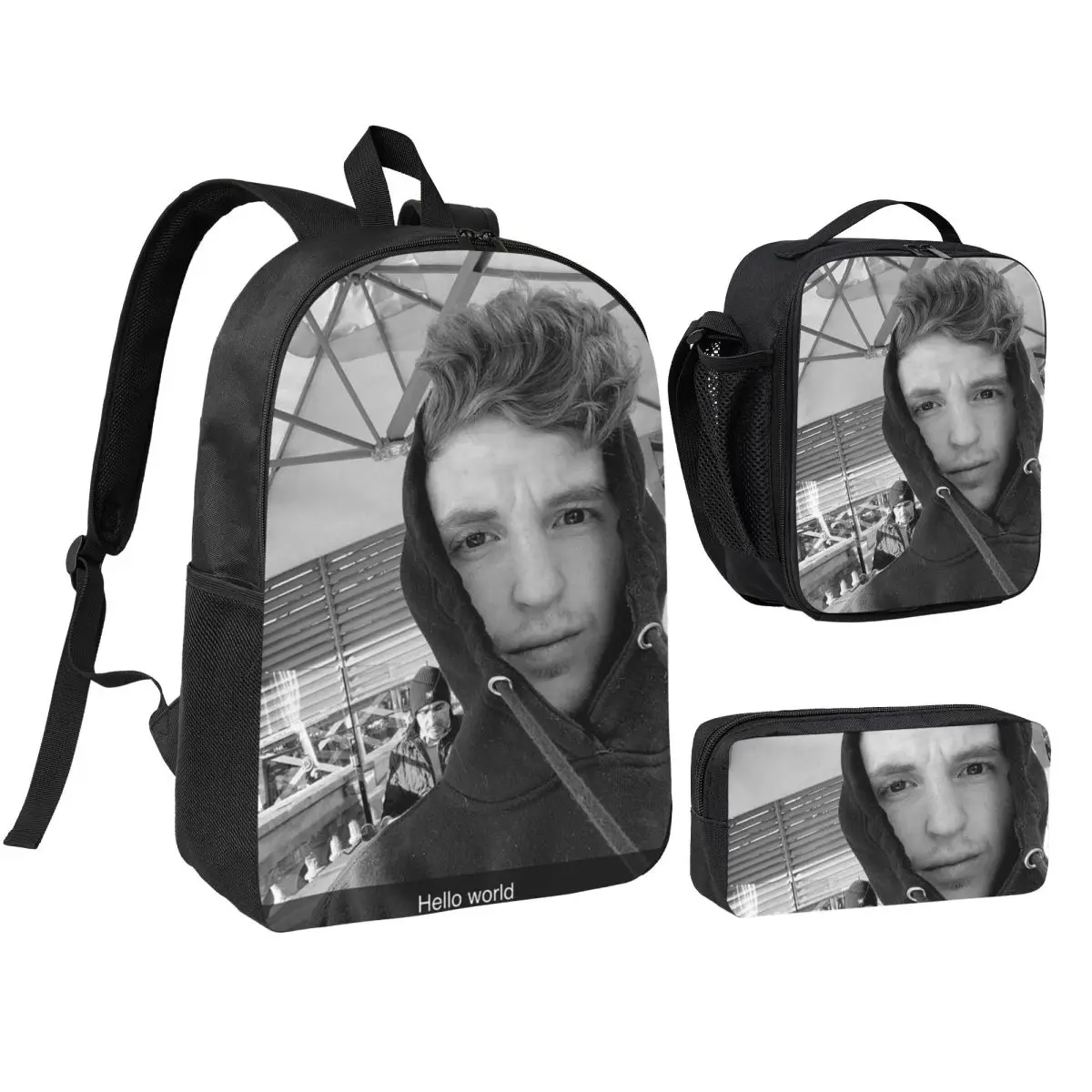 

Caylus Backpack Student Boys Girls BookBag School Bag Computer Shoulder Bags 3ps Insulated Lunch Bag Pencil Case