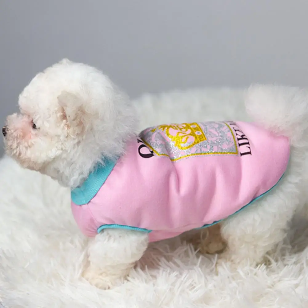 Summer Dog Vests Cartoon Prints Cat Puppy T-shirt Adorable Queen Soft Dogs Shirts Comfortable Two-legged O Neck Pet Pullover