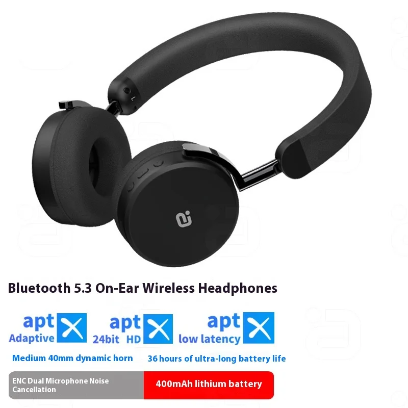 

EP680 ENC noise cancelling wireless bluetooth headset aptx adaptive headband on ear gaming low latency music long standby