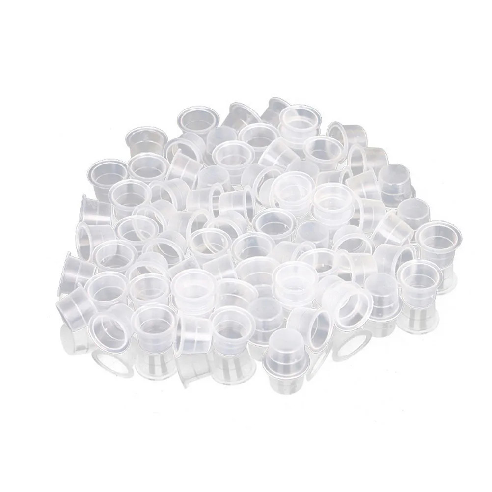 

1000Pcs Makeup Ink Cups Sterile Single Use Caps for Tattoo Artists Pigment Storage Eyebrow Microblading Accessories S Size
