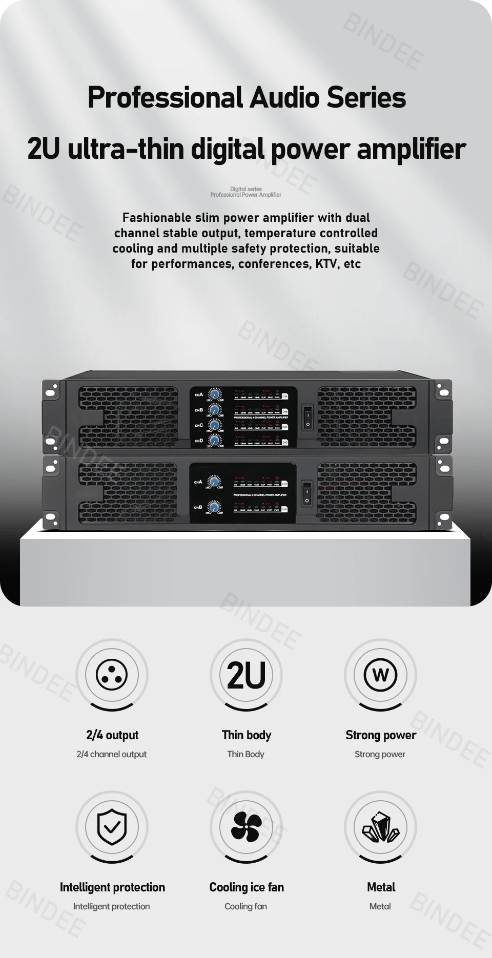 Amplificador digital SIKETEER D2600 D4600