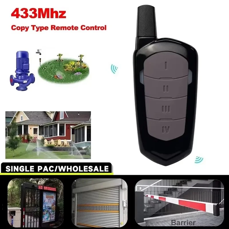 

433MHz Garage Door Remote Control Cloner Rolling Code Duplicator For Gates Electric Rolling Code Clone Access Portal Fixed Cod