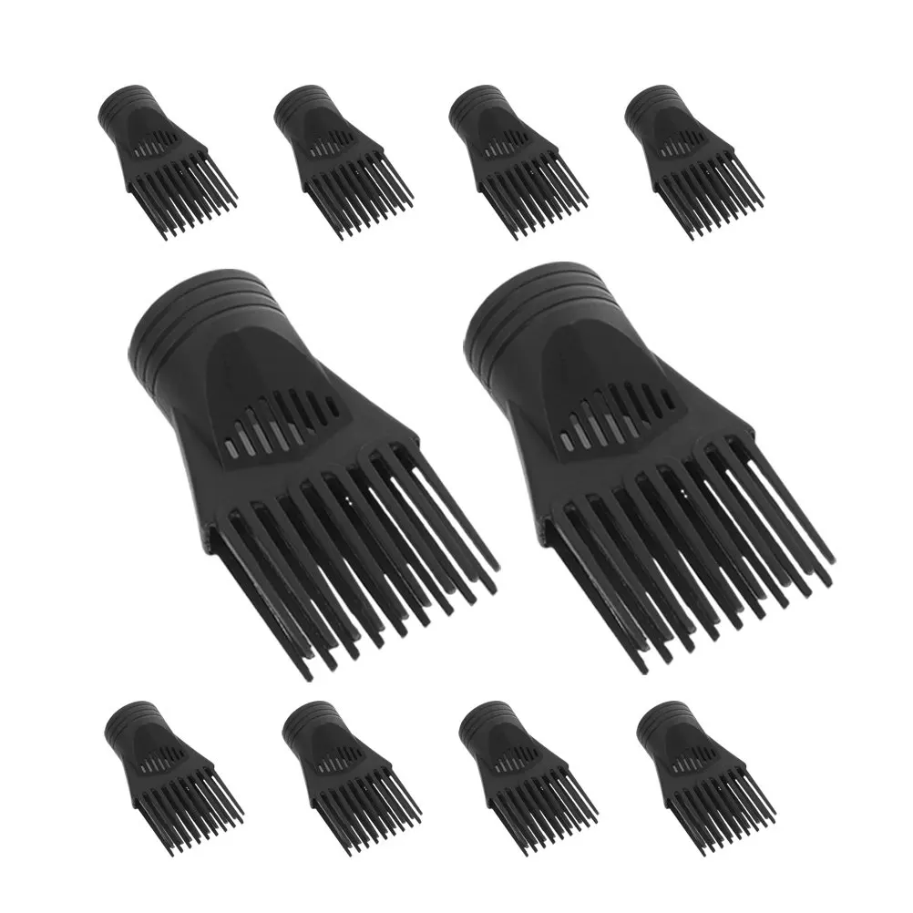 

10Pcs Hair Dryer Nozzle Comb Universal Blow Dryer Attachment for Styling Volume Boost Gentle Drying Travel Home Barber Shop