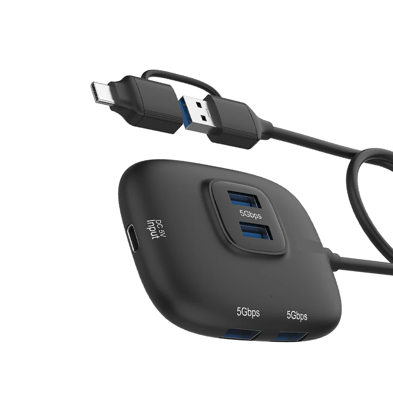 Type-c converter USB adapter Splitter Converter PD charging Extension Cable Type-C/USB HUB Plug and Play 5Gbps docking station