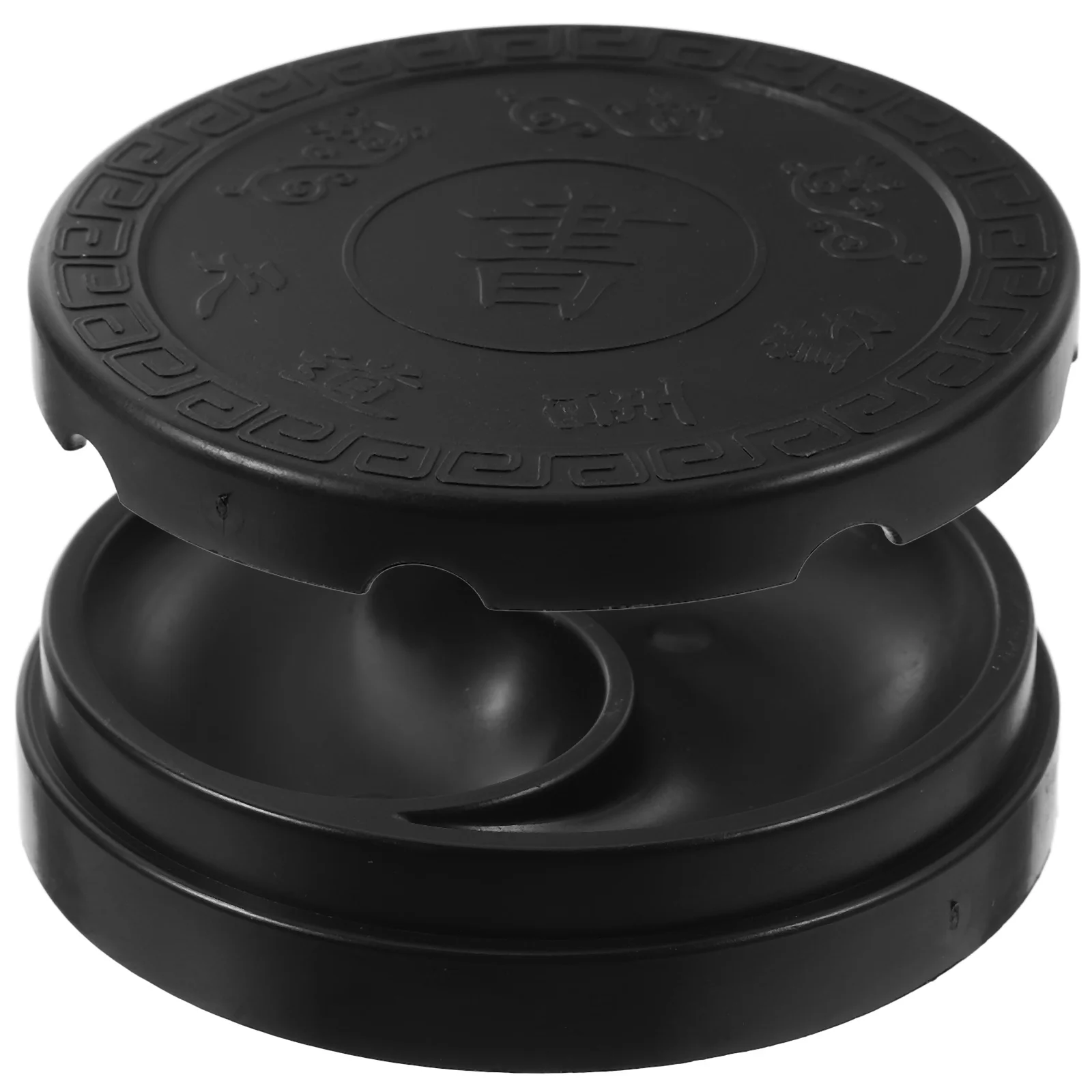 Inkstone Painting Calligraphy Inkslab Chinese Printing Plate Creative Pens Traditional with Lid Tray