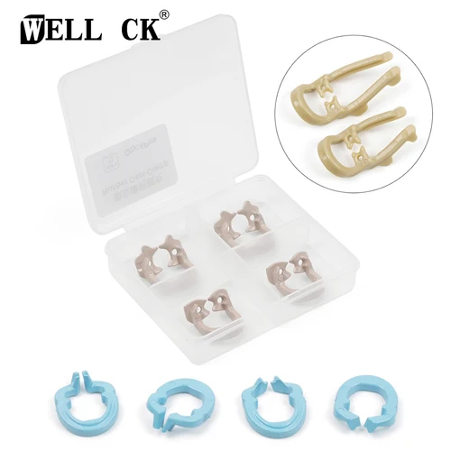 Imagen 1 del producto WELLCK-abrazadera de dique de goma Dental, Clip de barrera, anillo separador de Material de resina, esterilizable en Autoclave 134 ° C