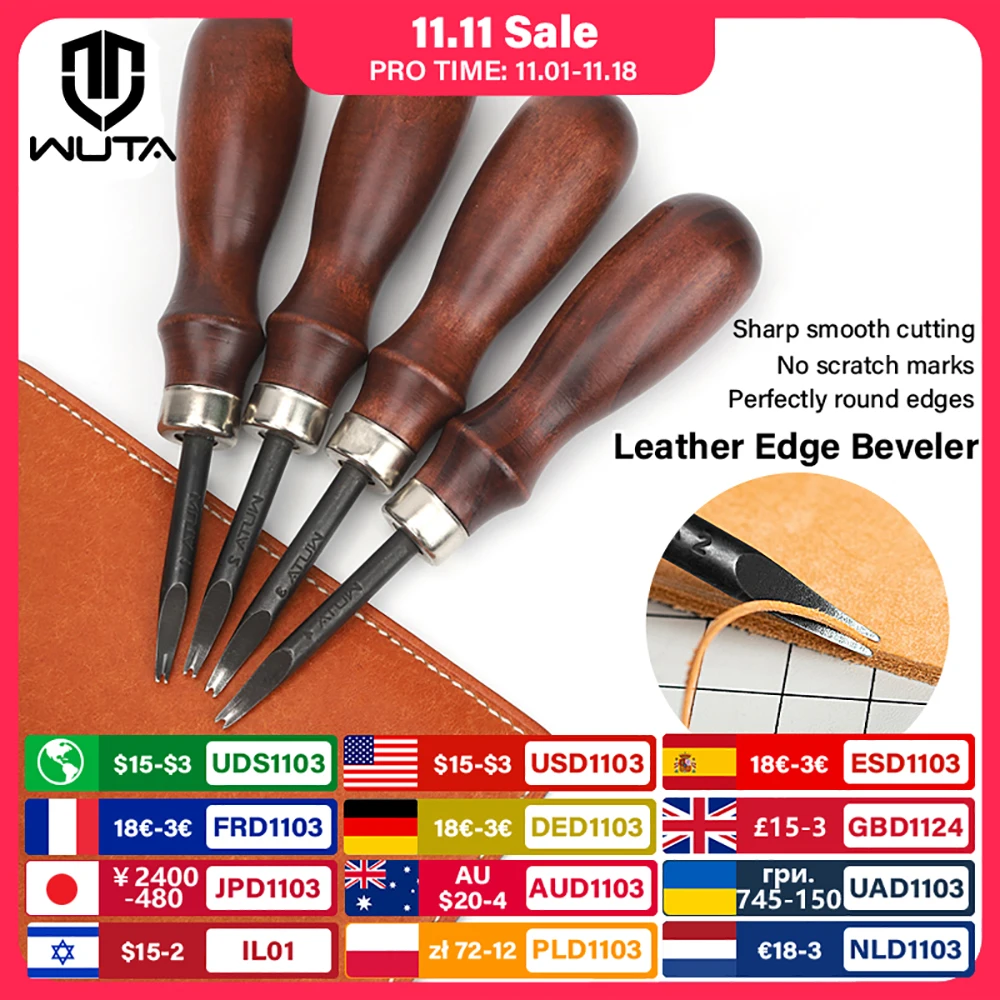 Leather Edge Beveler Set - WUTA Sharp Leather Edge Beveler Edge