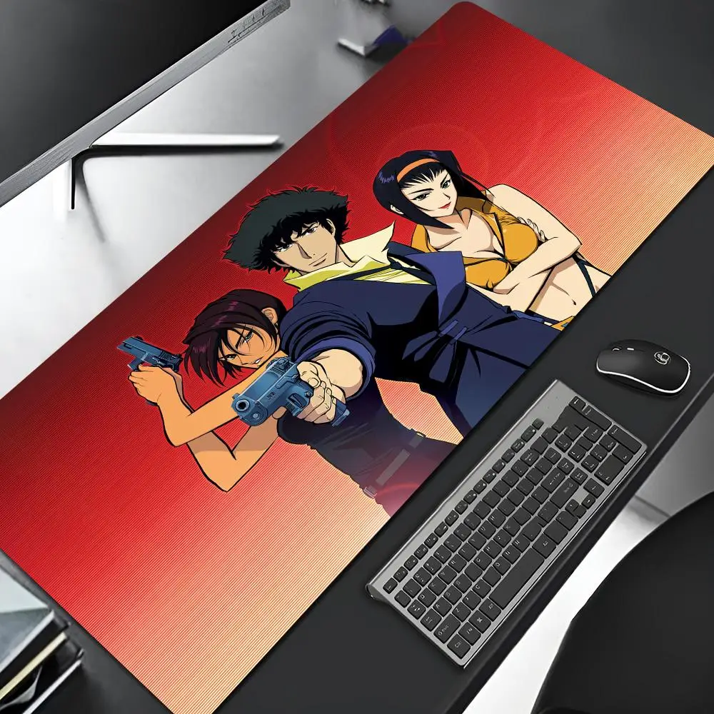 C-Cowboy Bebop Mouse Pad Cartoon Lockedge Large Gaming Pad Computer Gamer Keyboard Mat Desk Mousepad PC Desk Pad