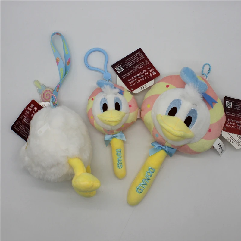 1piece Disney lollipop Donald duck plush Doll Donald duck Pendant Cartoon key chain Donald Duck stuffed  toys