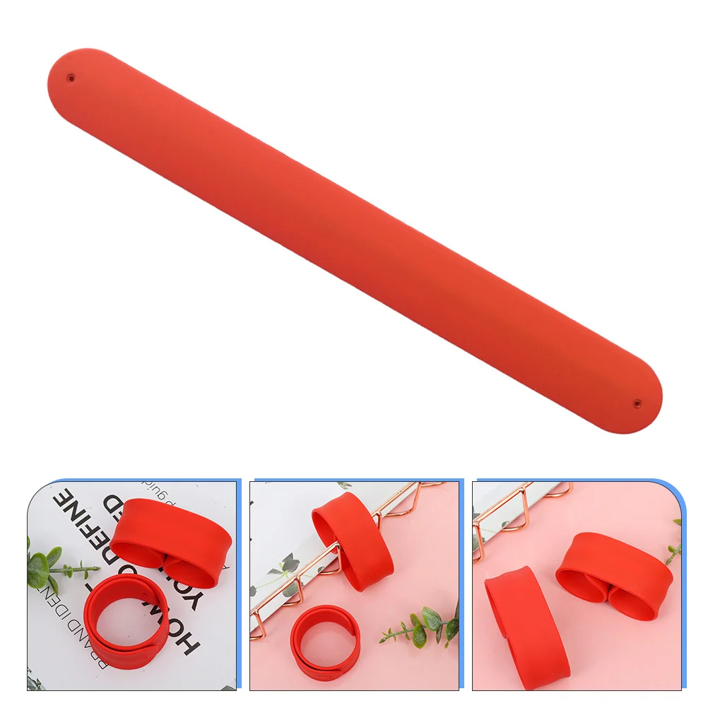 

4Pcs Silicone Slap Bracelets Steel Material Bright Bracelets Kids Party Supplies Gifts