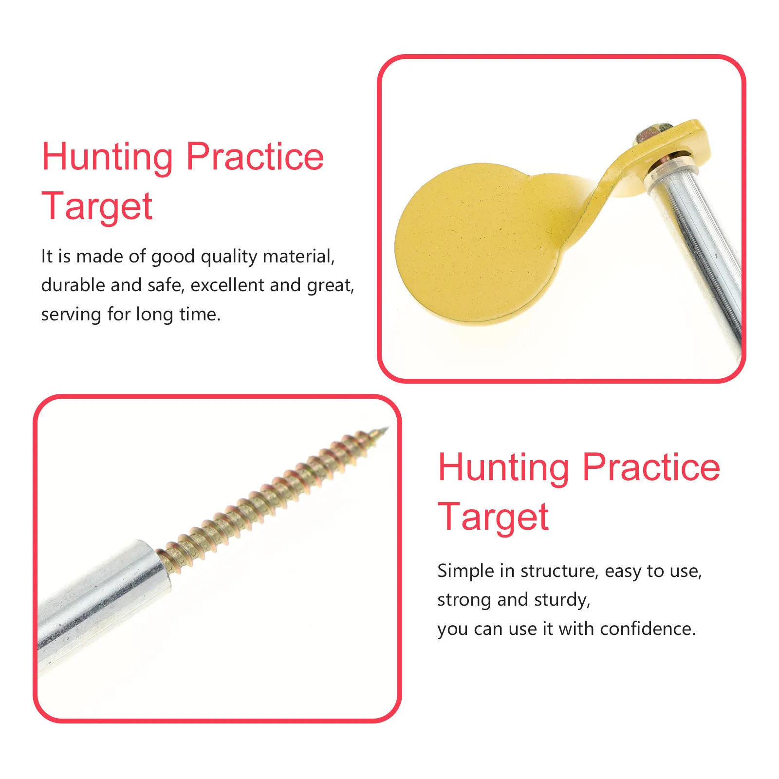 

Набор из 1 комплекта: Малый портативный тренажер для стрельбы из нержавеющей стали с мишенью для крепления на дерево