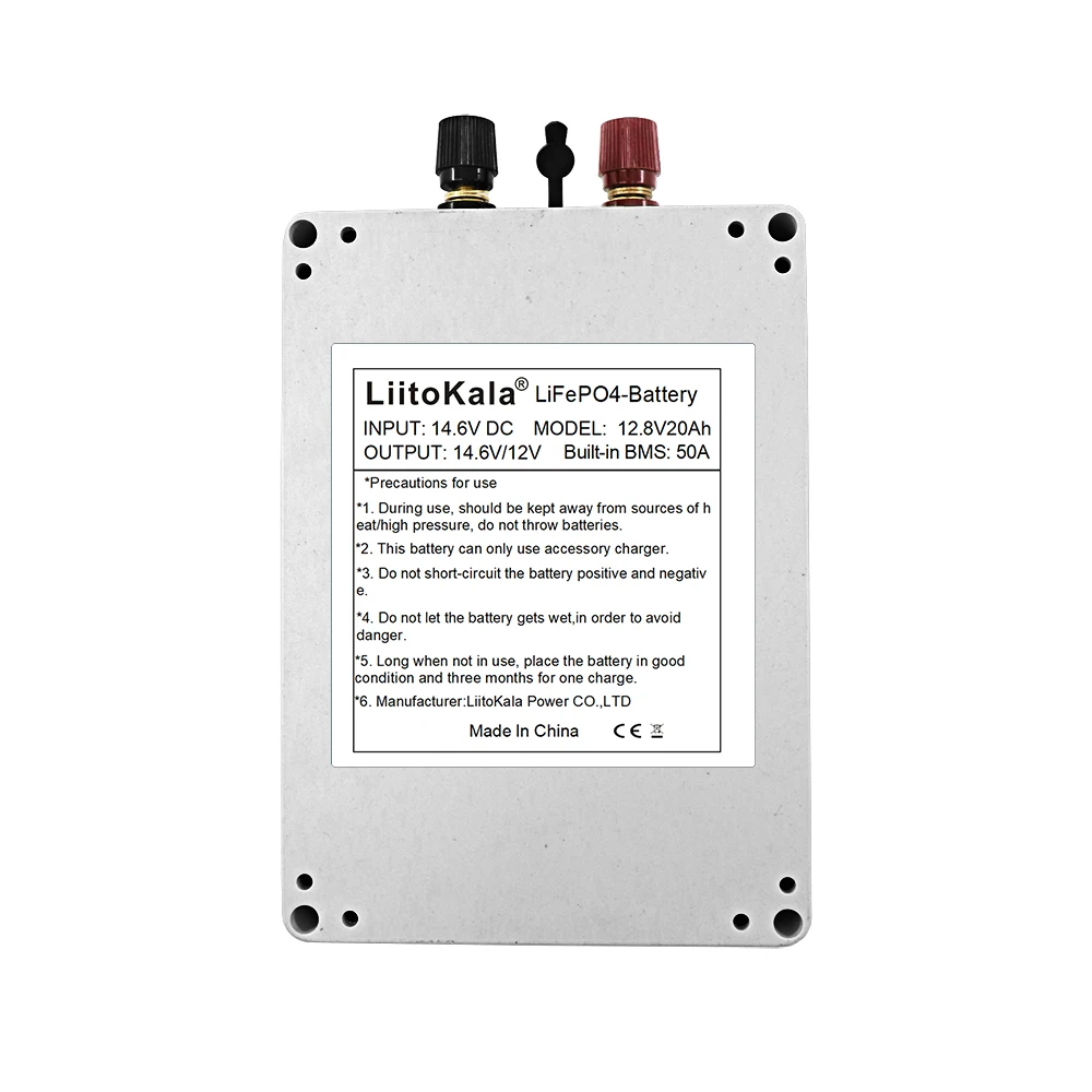 Imagem -05 - Liitokala 12.8v 12v 50ah Lítio 3.2v Lifepo4 Bateria para o Sistema de Armazenamento de Energia Solar Barco Elétrico Yatch