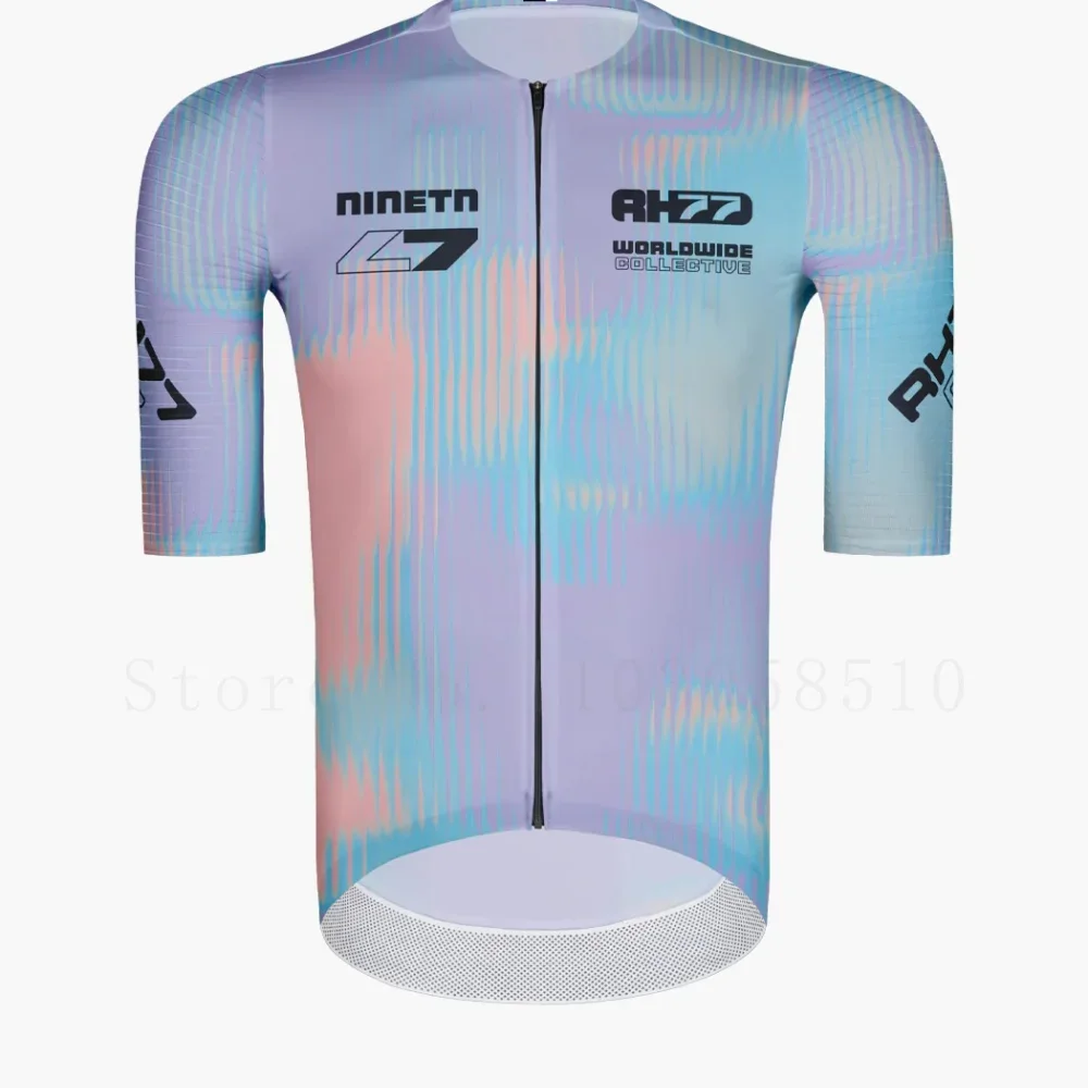 Koszulka rowerowa męska na lato 2026, wysokiej jakości, odprowadzająca wilgoć i pot, idealna na MTB, rower szosowy i zawody kolarskie.
