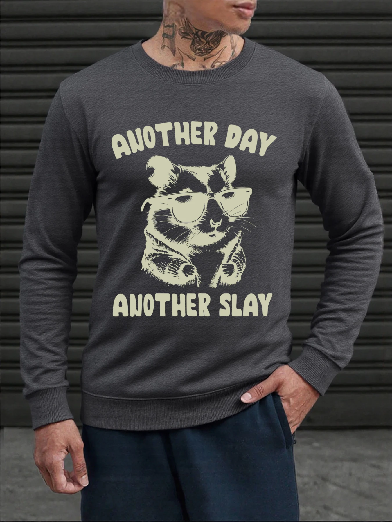 New Style Men 3D Printed Animal Graphic Sweatshirts Fashion Street Harajuku Y2K Sportswear Crew neck Pullover Autumn Casual Tops