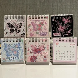 Calendario de escritorio 2026, planificador diario, mensual y anual, calendario en espiral bonito, organizador de horarios anuales, lista de tareas, suministros para el hogar y la oficina