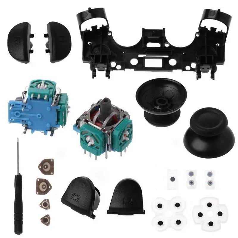 R53C L2 Trigger Tasten 3D Analog Joysticks Thumb Sticks Kappe Reparatur Leitfähigen Gummi für Controller – Detail 4
