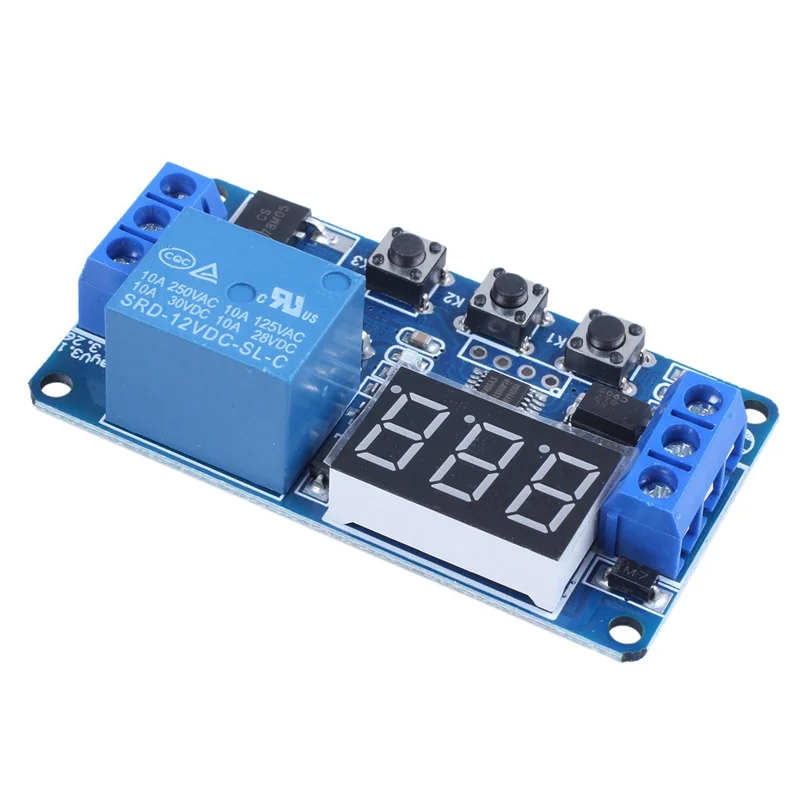 3X Automation DC 12V LED Display Digital Delay Timer Control Switch Relay Module-ABQU