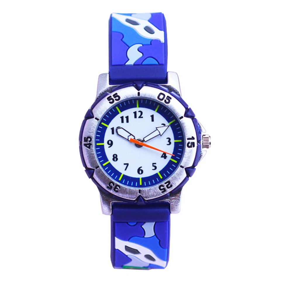 Children's Watch Kid Watches Fashionable Wristwatch for Kids Cartoon Decorative Camouflage