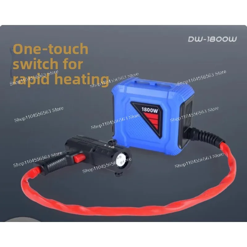 80-kilowatt split-type portable heater. Maximum power: 8 amperes. Energy-saving flameless design. 110 volts / 220 volts.