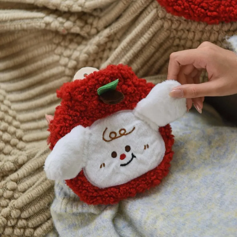 

1PC Small Hand Warmer Gift Winter Warm Water Bag Cute Puppy Pattern Hot Water Bag Water Filling Office Warm Water Bag