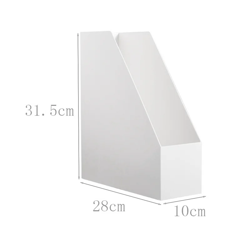 ABWR-1 PCS Bureau Boek Organisator Rek Thuiskantoor Opbergdoos Boek Briefpapier Opbergrek Wit Verticaal Stapelbaar Gratis Combinati