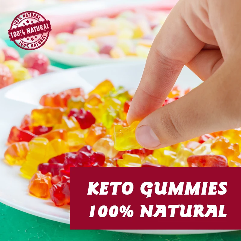 Natural Apple Cider Vinegar Gummies Keto Gummies Support Ketogenic Diet, Source of Energy for Men & Women non-GMO