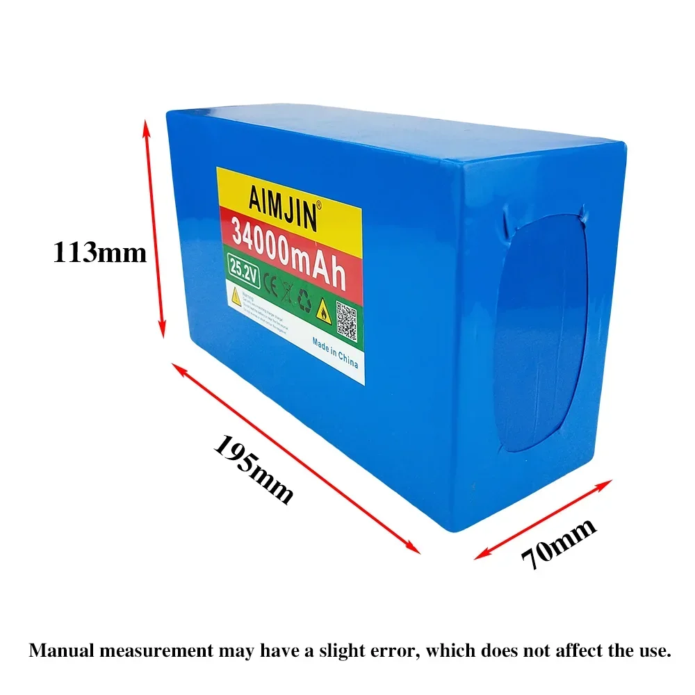 حزمة بطارية ليثيوم 18650 6S10P 25.2 فولت 34000 مللي أمبير في الساعة لإمدادات الطاقة الكهربائية الخارجية وما إلى ذلك، مع شاحن #4