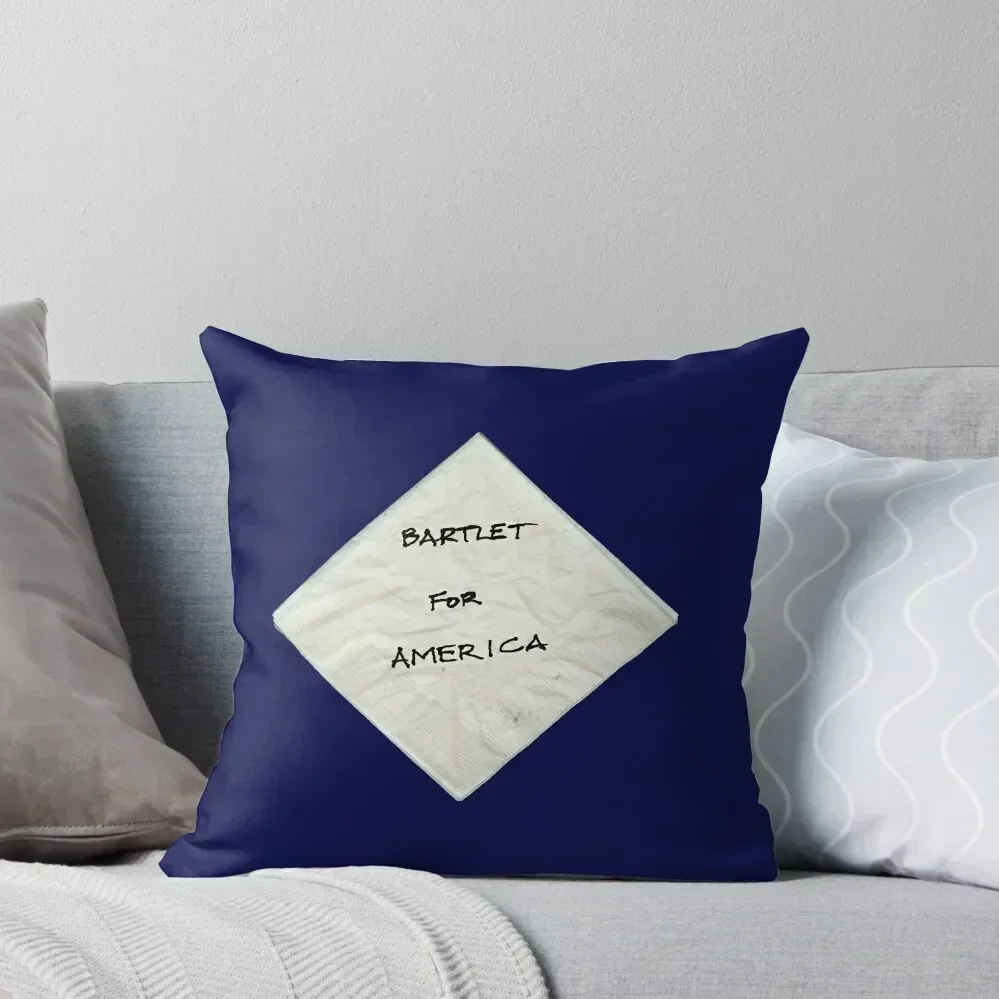 President Bartlet's Napkin Campaign Starter! Throw Pillow Sofa Pillow Cover luxury throw pillow covers