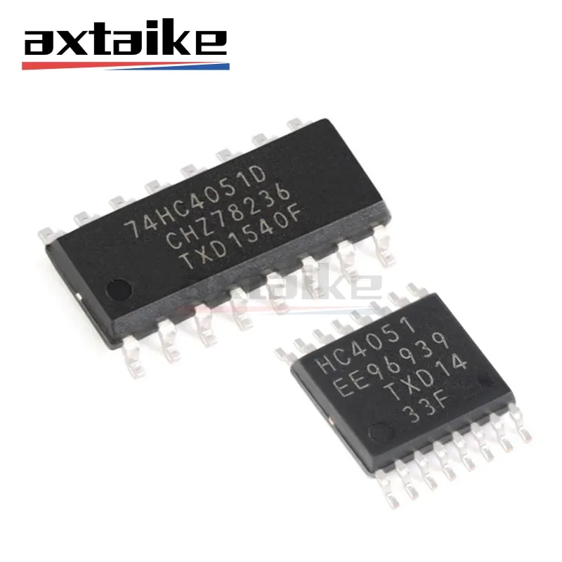 10PCS 74HC4051D 74HC4051PW SOP-16 TSSOP-16 HC4051 74HC4051 8-kanaals Analoge Multiplexer Demultiplexer IC SMD Chip